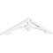 Ekena Millwork Pitch Sellek Architectural Grade PVC Gable Pediment, 48"W x 10"H x 1"P (5/12) GPP048X010X100SLK - alternate 1